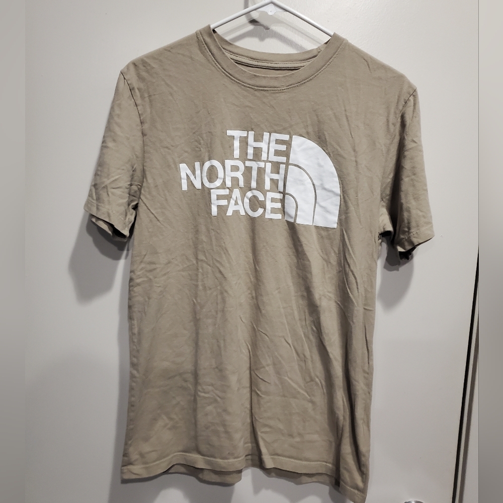 North Face Tan Short Sleeve Tee Small